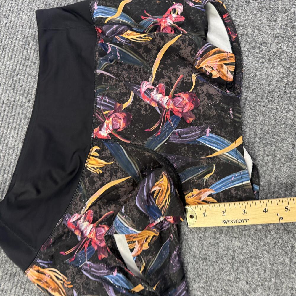 Lululemon Shorts Womens 8 Multicolor Floral Lined Running 3.5 In Inseam Athletic - Picture 3 of 8